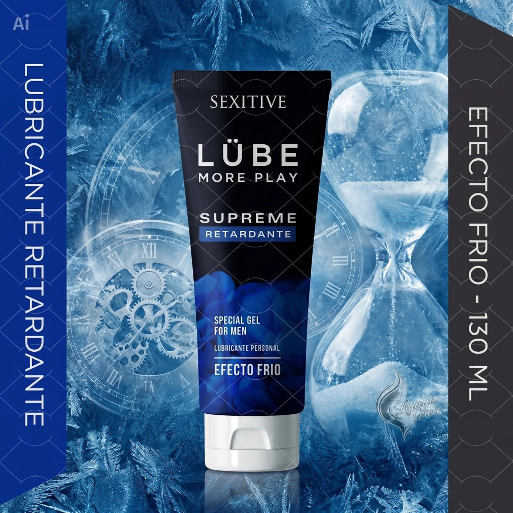 Gel Lubricante Retardante Efecto Frío Lube More Play Supreme | Sexitive