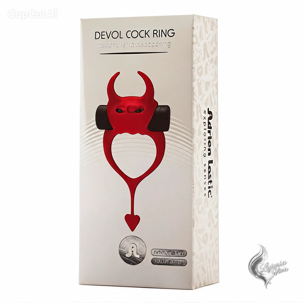 Anillo Vibrador Devol Cock Ring Diablo Adrien Lastic - caja producto