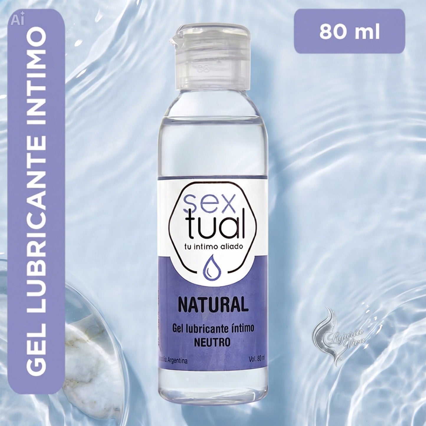 Gel Lubricante Neutro Natural | Sextual 80ml