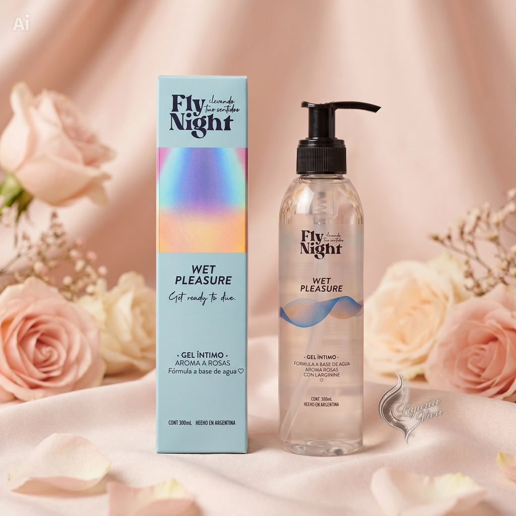 Gel Lubricante Wet Pleasure Fragancia Rosas | 125ml | Fly Night