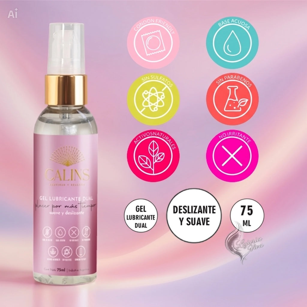 Gel Lubricante Dual Deslizante y Suave | Calins