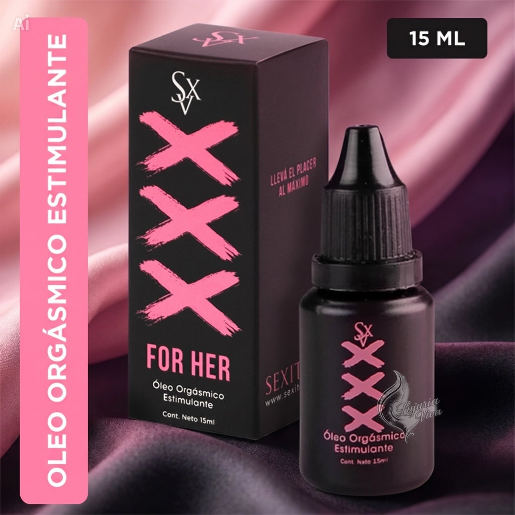Óleo Orgásmico Estimulante XXX For Her | 15ml | Sexitive