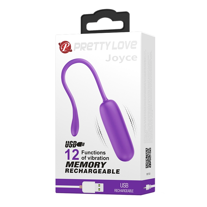 Bala Vibradora Joyce con Memoria y Carga USB | Pretty Love