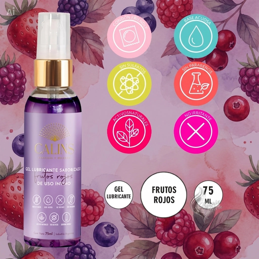 Gel Lubricante Saborizado Frutos Rojos | Calins
