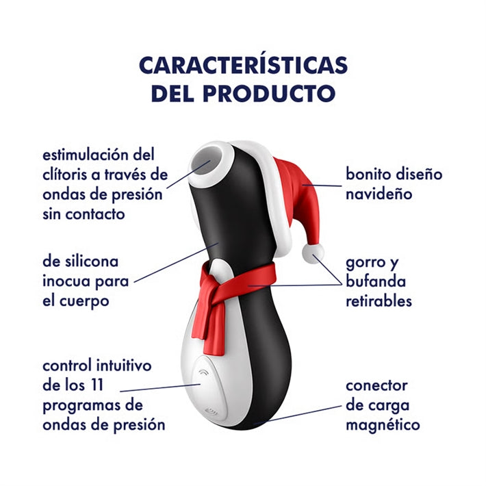 Succionador Clitorial Pro Penguin Edición Navideña | Satisfyer