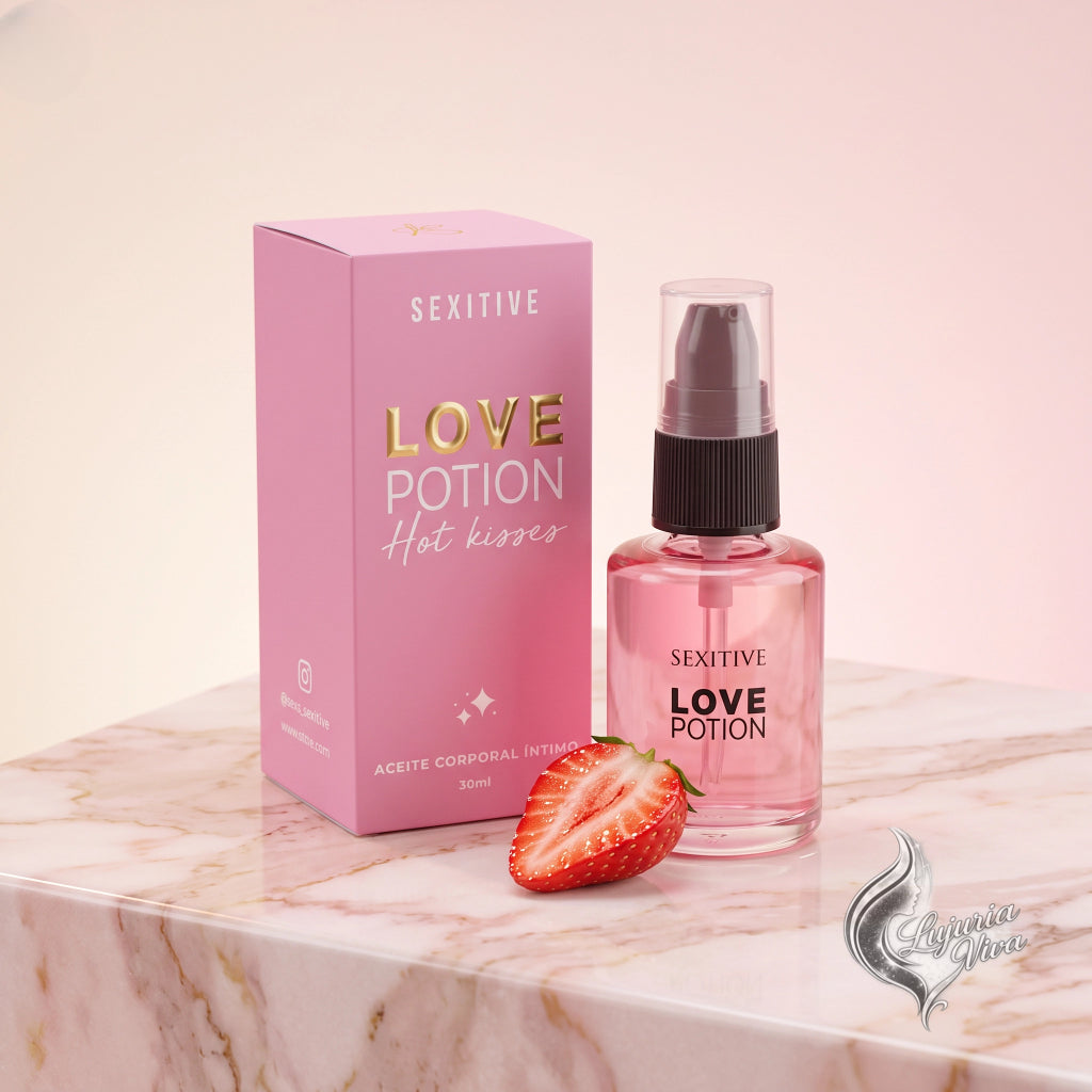Aceite Corporal para Masajes Love Potion Frutilla | 30ml | Sexitive