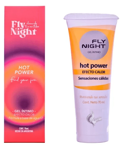 Gel Lubricante Íntimo Hot Power | 70ml | Fly Night