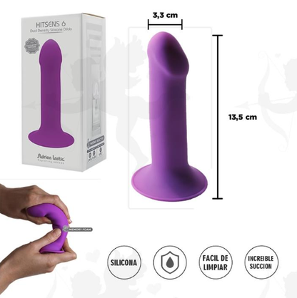 Dildo Hitsens 6 Flexible con Sopapa | Adrien Lastic