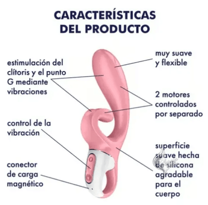 Estimulador de Clitoris y Punto G Rabbit Hug Me | Satisfyer