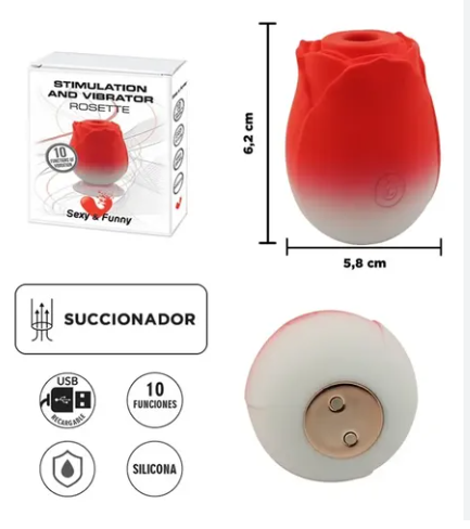 Succionador Clitorial Rosa Rosette | Sexy & Funny