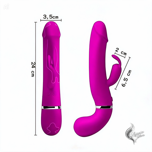 Estimulador de Clítoris y Punto G Rabbit Henry con Spray de Agua | 12 Modos | USB | Pretty Love