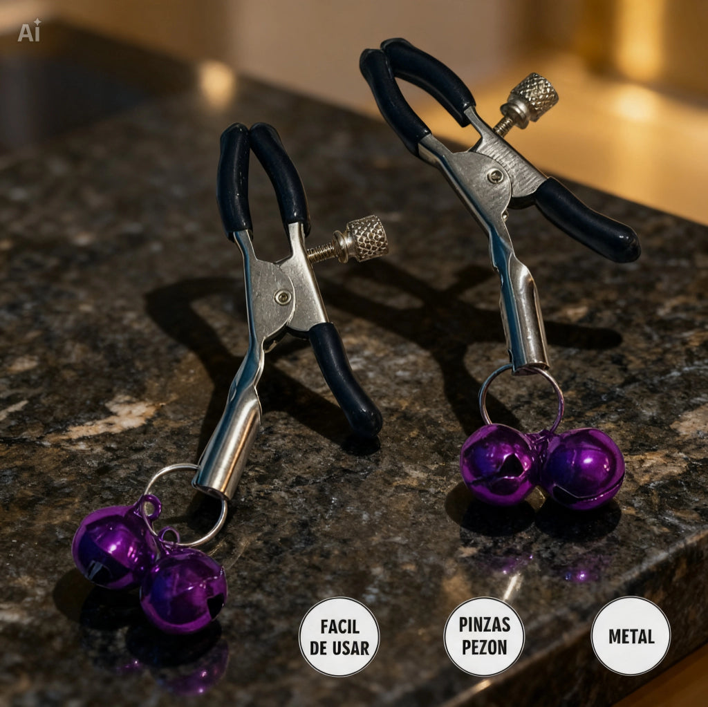Pinzas de Pezón con Campanitas | Hard Steel