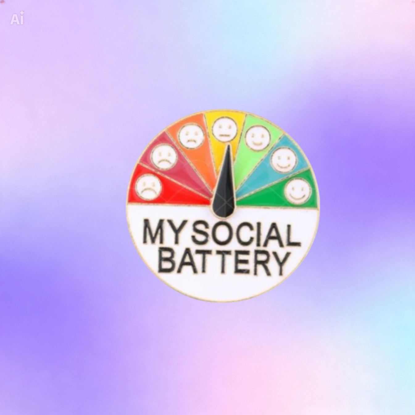 Botón My Social Battery | Lujuria Viva