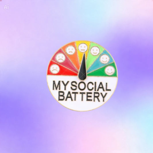 Botón My Social Battery | Lujuria Viva