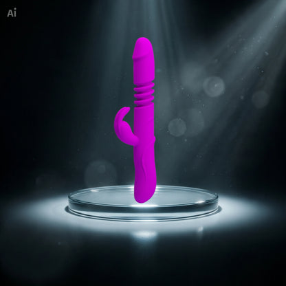 Vibrador Rabbit Ward con Rotación y Empuje | Pretty Love