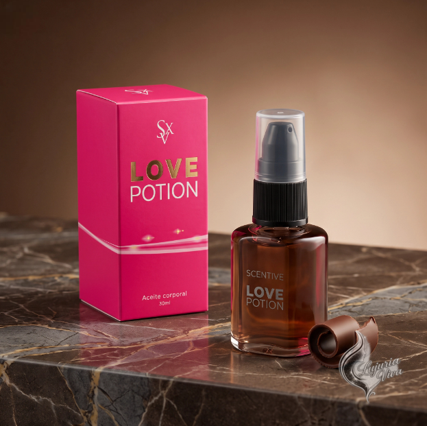 Aceite Corporal para Masajes Love Potion Chocolate y Menta | 30ml | Sexitive