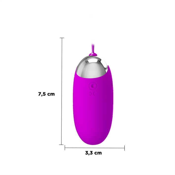 Huevo Vibrador Berger Inalámbrico con Control Remoto y Carga USB | Pretty Love
