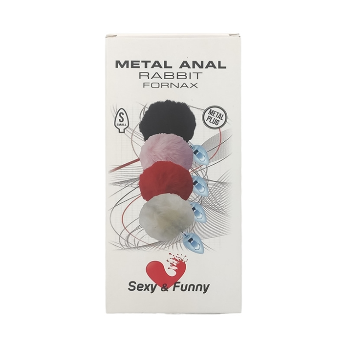 Plug Anal Metal con Pompón Rabbit Fornax | Sexy & Funny