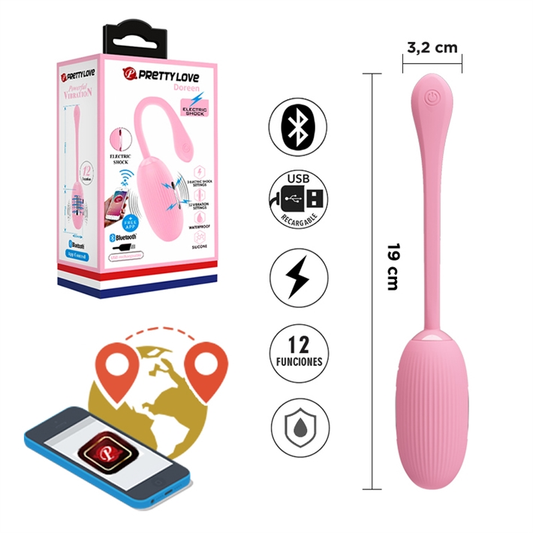 Bala Vibradora Daydream con Bluetooth y Electrochoque | Pretty Love