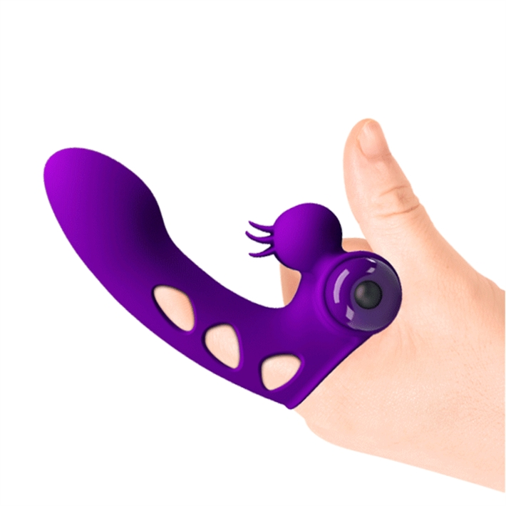 Vibrador para Dedo con Estimulador de Clítoris Honey Finger | Pretty Love