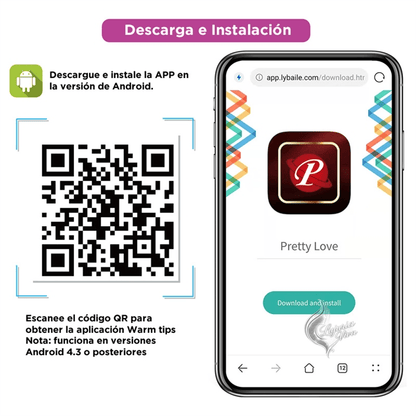 Bala Vibradora Ira con Control Bluetooth | Pretty Love