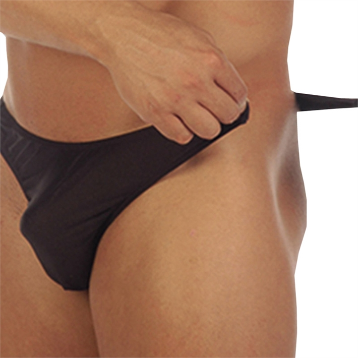 Less de Hombre Desmontable Negro Clandestine | Slip con Tiras Laterales