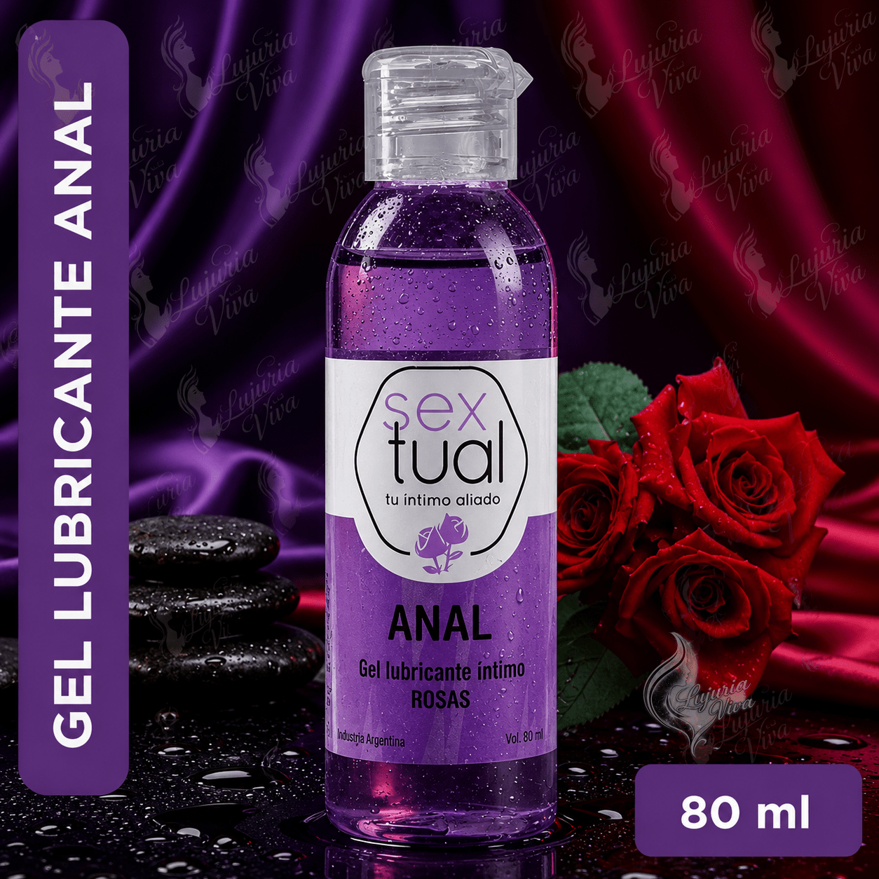Gel Lubricante Anal Rosas 80ml | Sextual