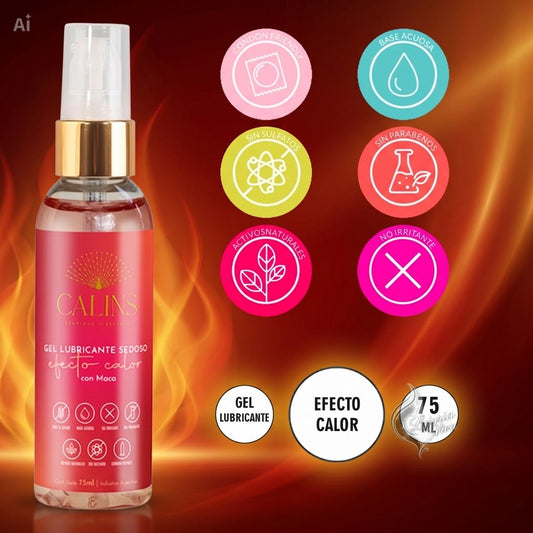 Gel Lubricante Efecto Calor con Maca | Calins